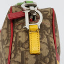 Christian Dior Trotter Canvas Raster Shoulder Bag Silver Beige Auth hk3743A-9