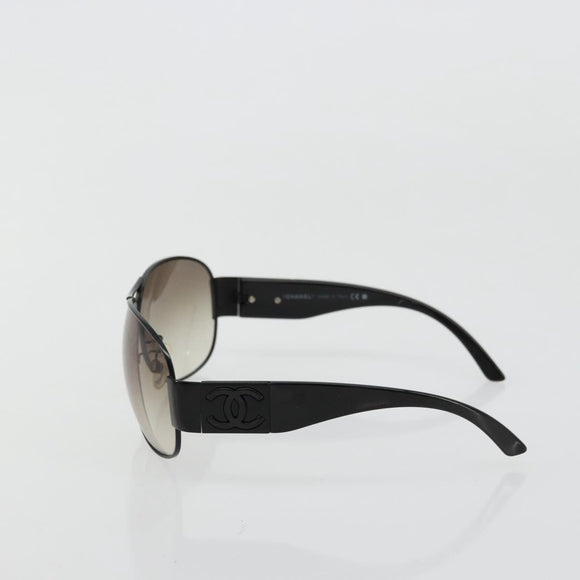 CHANEL Sunglasses plastic Black 4128 CC Auth hk3744A