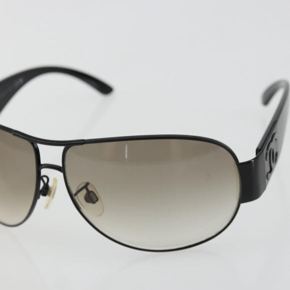 CHANEL Sunglasses plastic Black 4128 CC Auth hk3744A