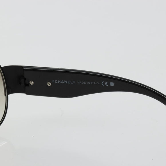 CHANEL Sunglasses plastic Black 4128 CC Auth hk3744A