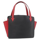 LOUIS VUITTON Epi Bicolor Varenne Hand Bag Black Red M52387 LV Auth hk3749-1