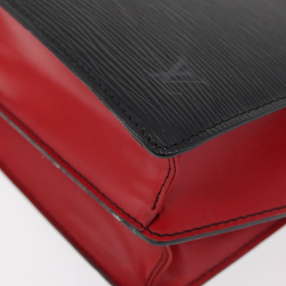 LOUIS VUITTON Epi Bicolor Varenne Hand Bag Black Red M52387 LV Auth hk3749