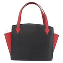 LOUIS VUITTON Epi Bicolor Varenne Hand Bag Black Red M52387 LV Auth hk3749-13