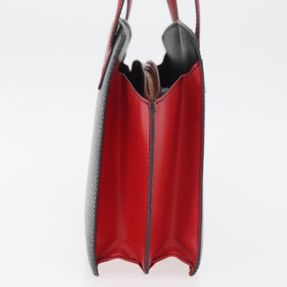 LOUIS VUITTON Epi Bicolor Varenne Hand Bag Black Red M52387 LV Auth hk3749