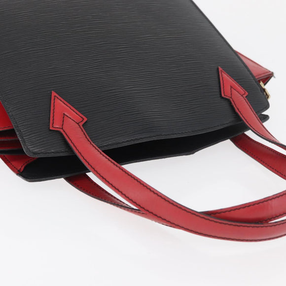 LOUIS VUITTON Epi Bicolor Varenne Hand Bag Black Red M52387 LV Auth hk3749