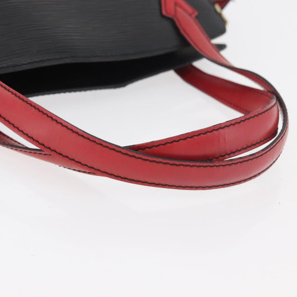 LOUIS VUITTON Epi Bicolor Varenne Hand Bag Black Red M52387 LV Auth hk3749