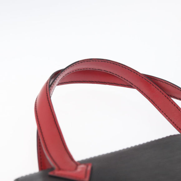 LOUIS VUITTON Epi Bicolor Varenne Hand Bag Black Red M52387 LV Auth hk3749