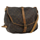 LOUIS VUITTON Monogram Saumur 35 Shoulder Bag M42254 LV Auth hk3754-1