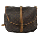 LOUIS VUITTON Monogram Saumur 35 Shoulder Bag M42254 LV Auth hk3754-13