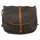 LOUIS VUITTON Monogram Saumur 35 Shoulder Bag M42254 LV Auth hk3754-2