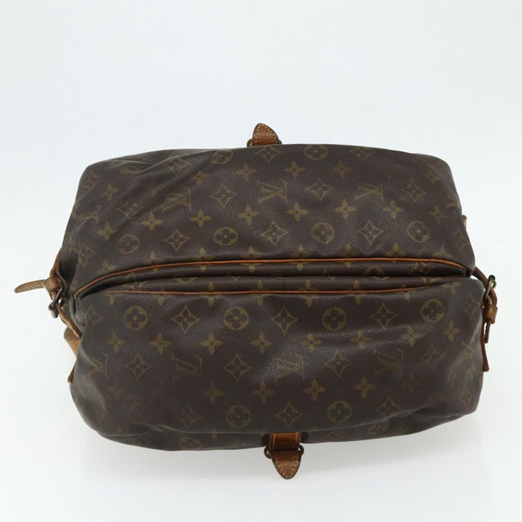 LOUIS VUITTON Monogram Saumur 35 Shoulder Bag M42254 LV Auth hk3754