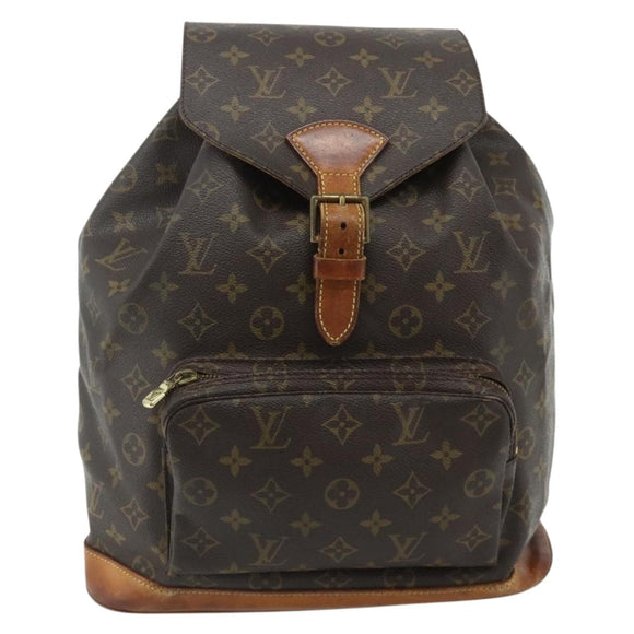 LOUIS VUITTON Monogram Montsouris GM Backpack M51135 LV Auth hk3755