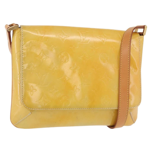 LOUIS VUITTON Monogram Vernis Thompson Street Bag Gris M91008 LV Auth hk3758