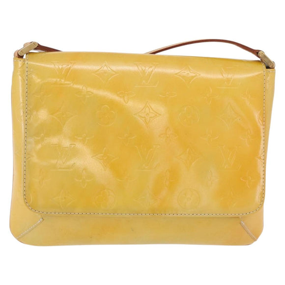 LOUIS VUITTON Monogram Vernis Thompson Street Bag Gris M91008 LV Auth hk3758
