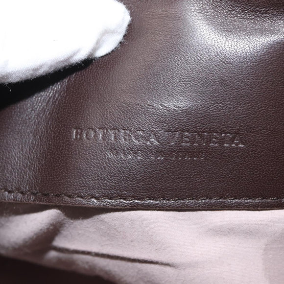 BOTTEGA VENETA Hand Bag Canvas Pink Auth hk3759A