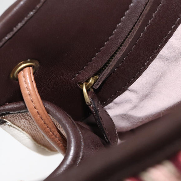 BOTTEGA VENETA Hand Bag Canvas Pink Auth hk3759A