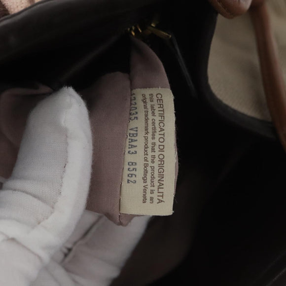 BOTTEGA VENETA Hand Bag Canvas Pink Auth hk3759A