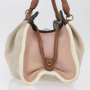 BOTTEGA VENETA Hand Bag Canvas Pink Auth hk3759A-4