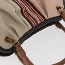 BOTTEGA VENETA Hand Bag Canvas Pink Auth hk3759A-7