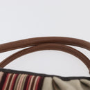 BOTTEGA VENETA Hand Bag Canvas Pink Auth hk3759A-14