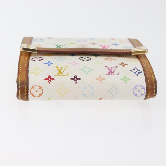 LOUIS VUITTON Multicolor Porte Monnaie Billets Cartes Credit M92983 Auth hk3761