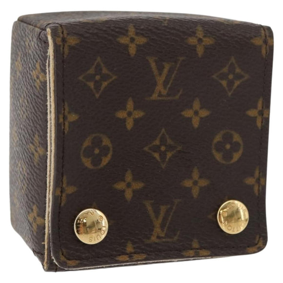 LOUIS VUITTON Monogram Jewelry case Jewelry Box LV Auth hk3762A