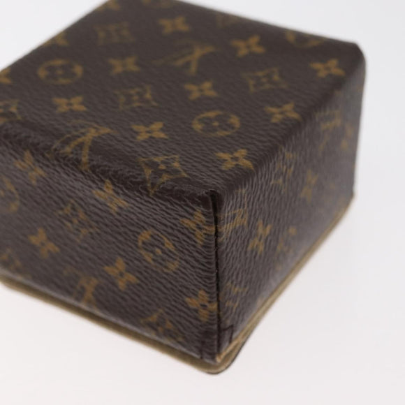 LOUIS VUITTON Monogram Jewelry case Jewelry Box LV Auth hk3762A
