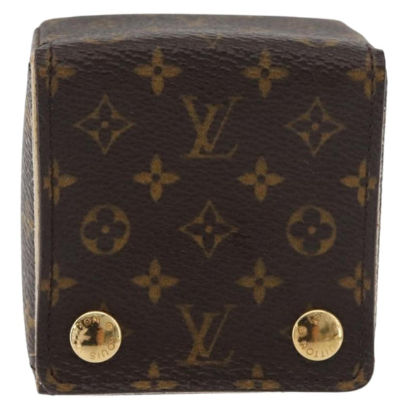 LOUIS VUITTON Monogram Jewelry case Jewelry Box LV Auth hk3762A