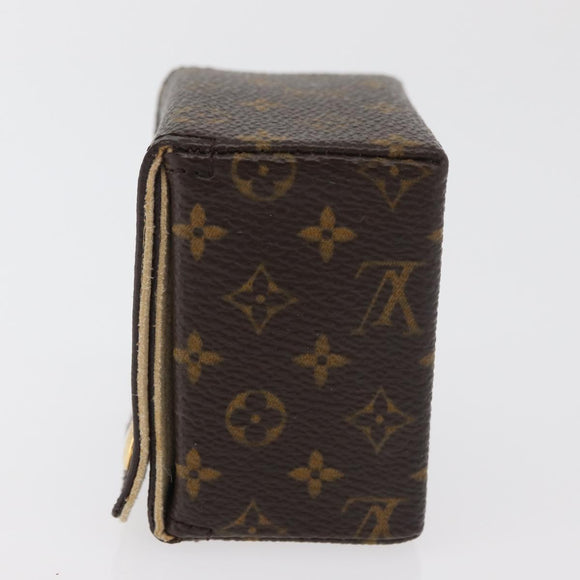 LOUIS VUITTON Monogram Jewelry case Jewelry Box LV Auth hk3762A