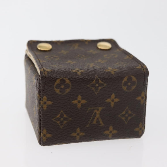 LOUIS VUITTON Monogram Jewelry case Jewelry Box LV Auth hk3762A