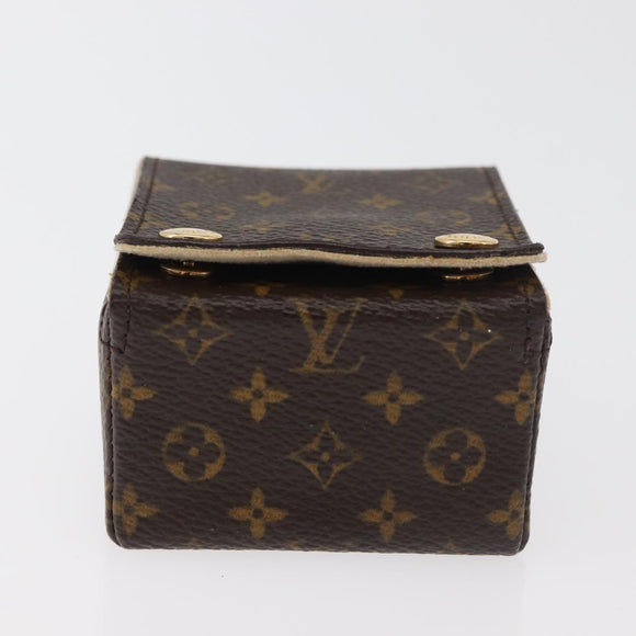 LOUIS VUITTON Monogram Jewelry case Jewelry Box LV Auth hk3762A