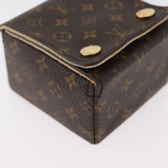 LOUIS VUITTON Monogram Jewelry case Jewelry Box LV Auth hk3762A