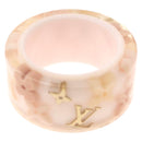 LOUIS VUITTON Berg Farandole Ring plastic M Pink M65816 LV Auth hk3763A-1