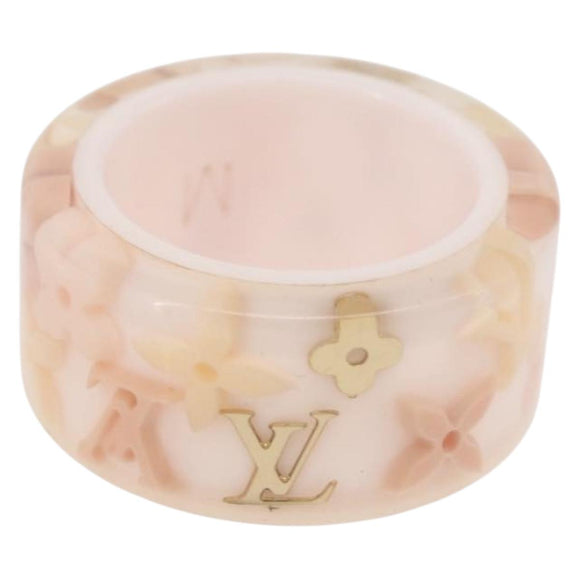 LOUIS VUITTON Berg Farandole Ring plastic M Pink M65816 LV Auth hk3763A