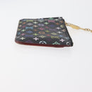 LOUIS VUITTON Multicolor Pochette ClesNM Coin Purse Black M60279 LV Auth hk3764-3