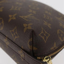 LOUIS VUITTON Monogram Trousse Demi Ronde Cosmetic Pouch M47520 LV Auth hk3767-15
