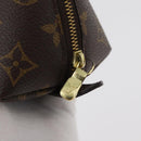 LOUIS VUITTON Monogram Trousse Demi Ronde Cosmetic Pouch M47520 LV Auth hk3767-9