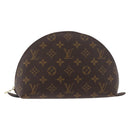 LOUIS VUITTON Monogram Trousse Demi Ronde Cosmetic Pouch M47520 LV Auth hk3767-2