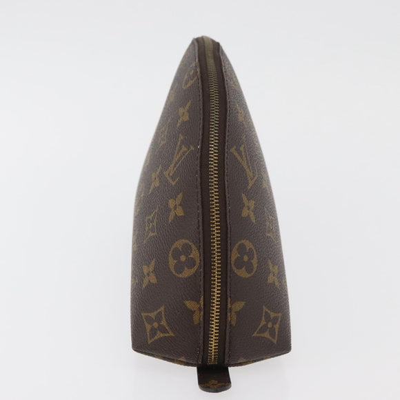 LOUIS VUITTON Monogram Trousse Demi Ronde Cosmetic Pouch M47520 LV Auth hk3767