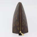 LOUIS VUITTON Monogram Trousse Demi Ronde Cosmetic Pouch M47520 LV Auth hk3767-5