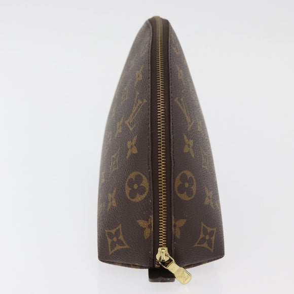 LOUIS VUITTON Monogram Trousse Demi Ronde Cosmetic Pouch M47520 LV Auth hk3767