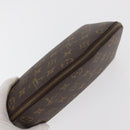 LOUIS VUITTON Monogram Trousse Demi Ronde Cosmetic Pouch M47520 LV Auth hk3767-7