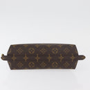 LOUIS VUITTON Monogram Trousse Demi Ronde Cosmetic Pouch M47520 LV Auth hk3767-6