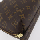 LOUIS VUITTON Monogram Trousse Demi Ronde Cosmetic Pouch M47520 LV Auth hk3767-8