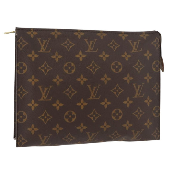 LOUIS VUITTON Monogram Poche Toilette 26 Pouch M47542 LV Auth hk3768