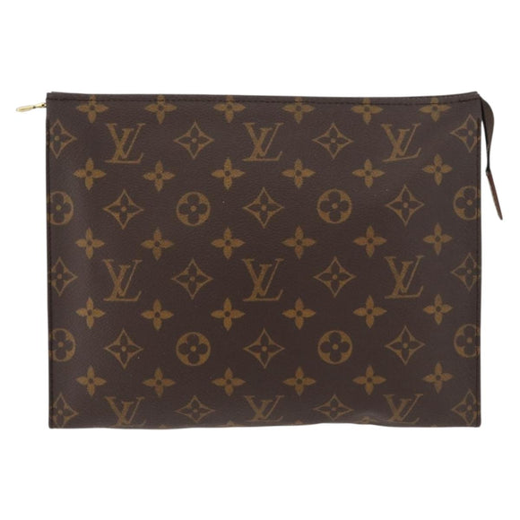 LOUIS VUITTON Monogram Poche Toilette 26 Pouch M47542 LV Auth hk3768