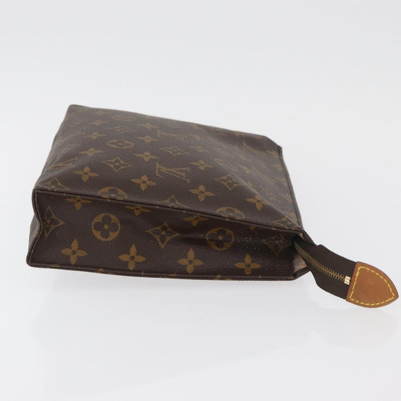 LOUIS VUITTON Monogram Poche Toilette 26 Pouch M47542 LV Auth hk3768