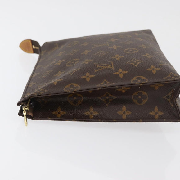 LOUIS VUITTON Monogram Poche Toilette 26 Pouch M47542 LV Auth hk3768