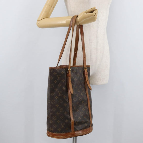 LOUIS VUITTON Monogram Bucket GM Shoulder Bag M42236 LV Auth hk3770