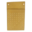 BOTTEGA VENETA INTRECCIATO Shoulder Bag Leather Yellow Gold Auth hk3773A-2